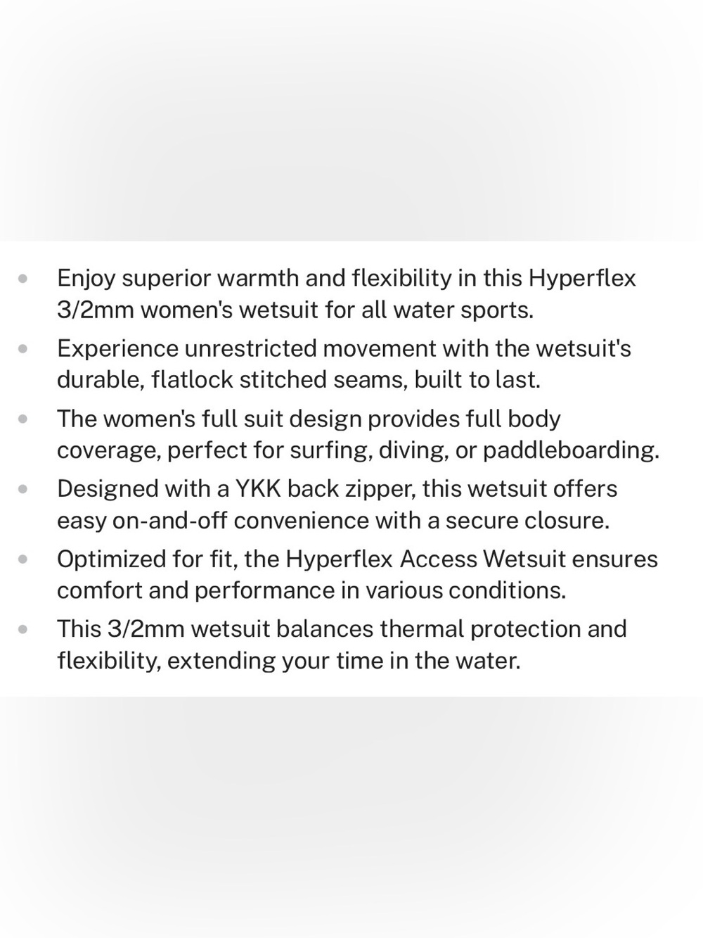 Hyperflex Women's Full-Length Black/Gray/Neon Green Wetsuit - Picture 5 of 5